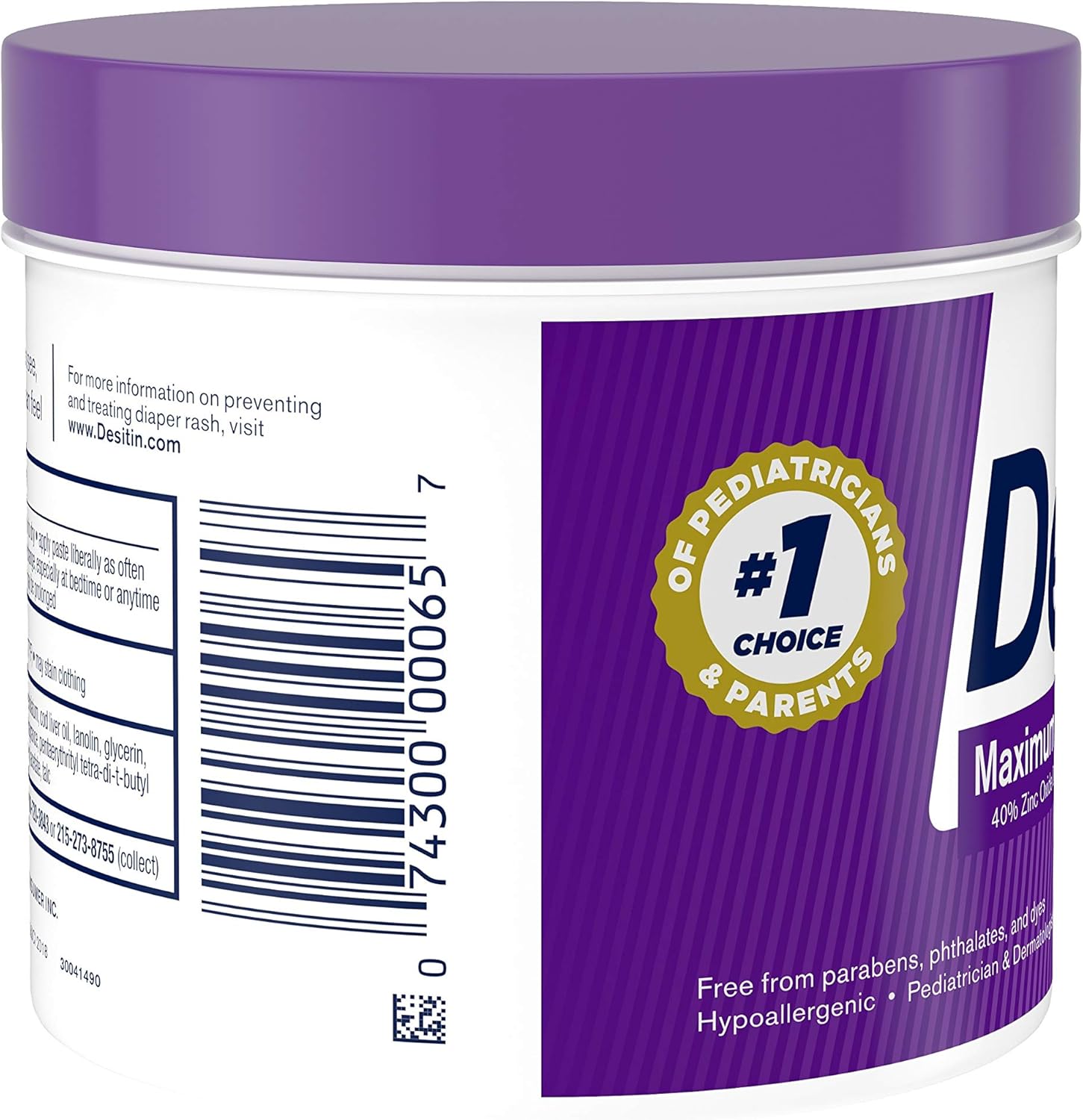 Diaper Rash Cream with 40% Zinc Oxide, 16 oz G1538