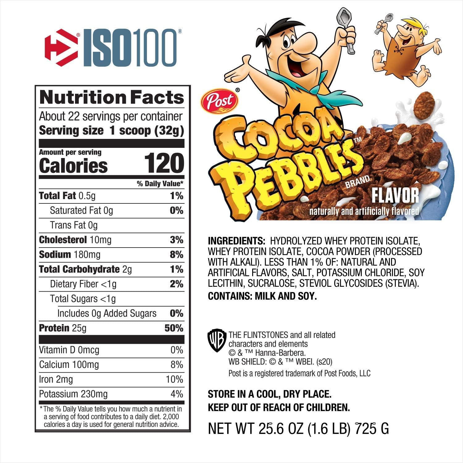 Whey Protein Isolate Cocoa Pebbles, 1.4 lbs I234