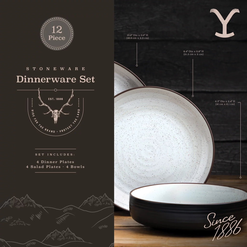 12-Piece Ceramic Dinnerware Set X698059