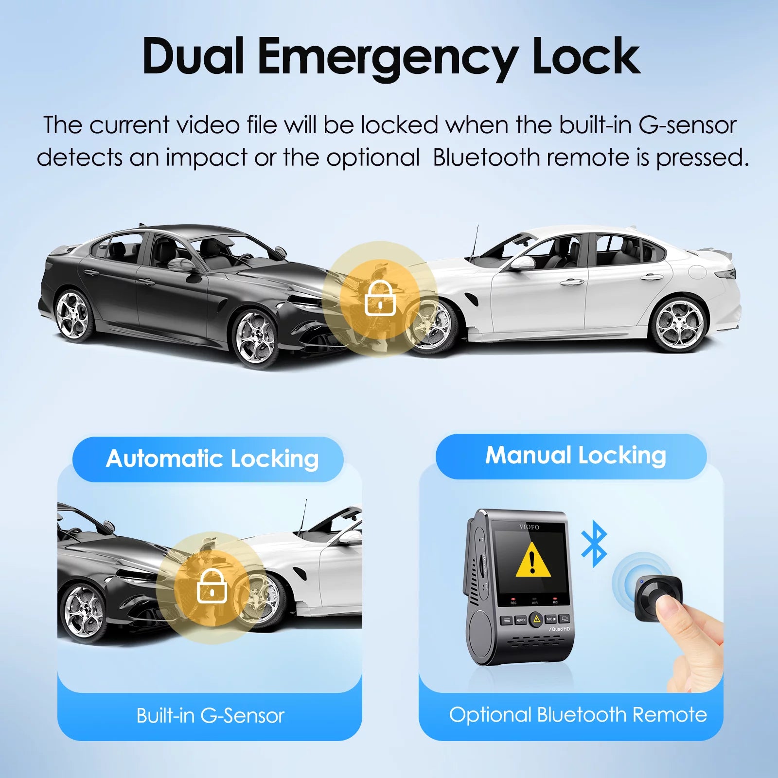 Dashcam Front and Rear 2K 1440P 60FPS with GPS Wi-Fi Parking Mode P76822
