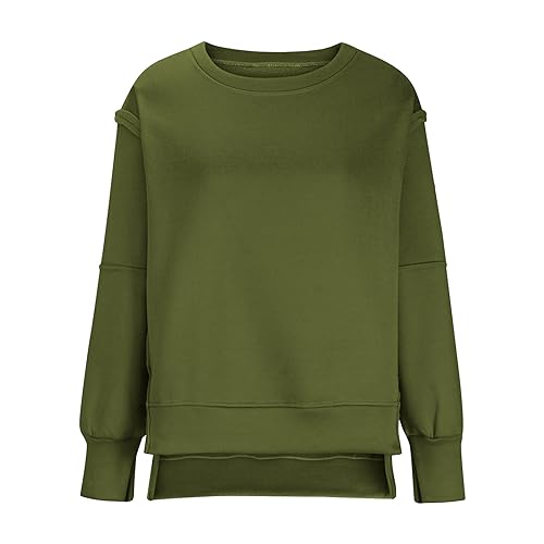 Oversized Crewneck Sweatshirts for Women Long Sleeve Pullover E6684