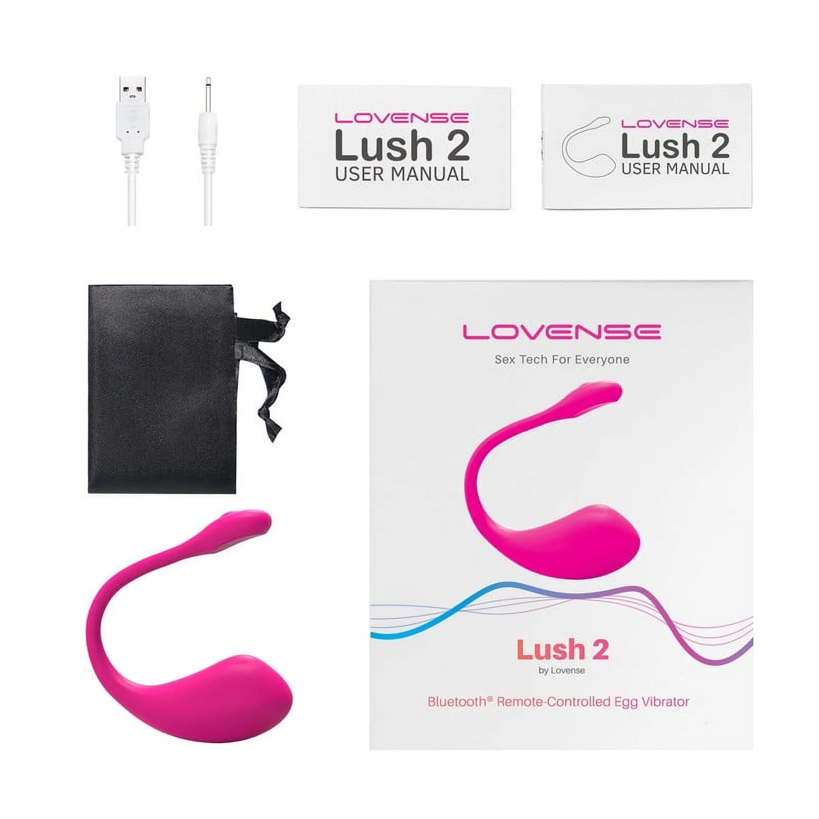 Wireless Bullet Vibrator for Women - Pink B8020