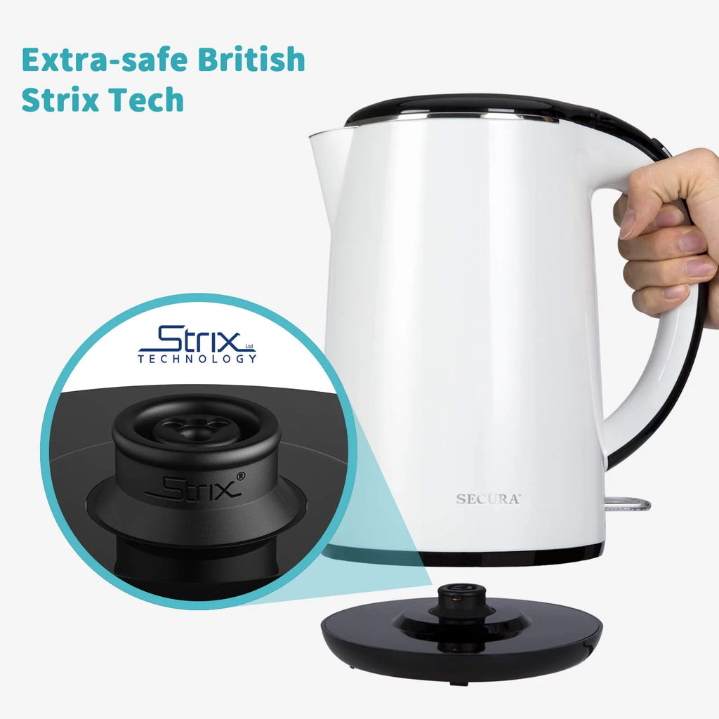 Stainless Steel Double Wall Electric Water Kettle 1.8 Quart K6393