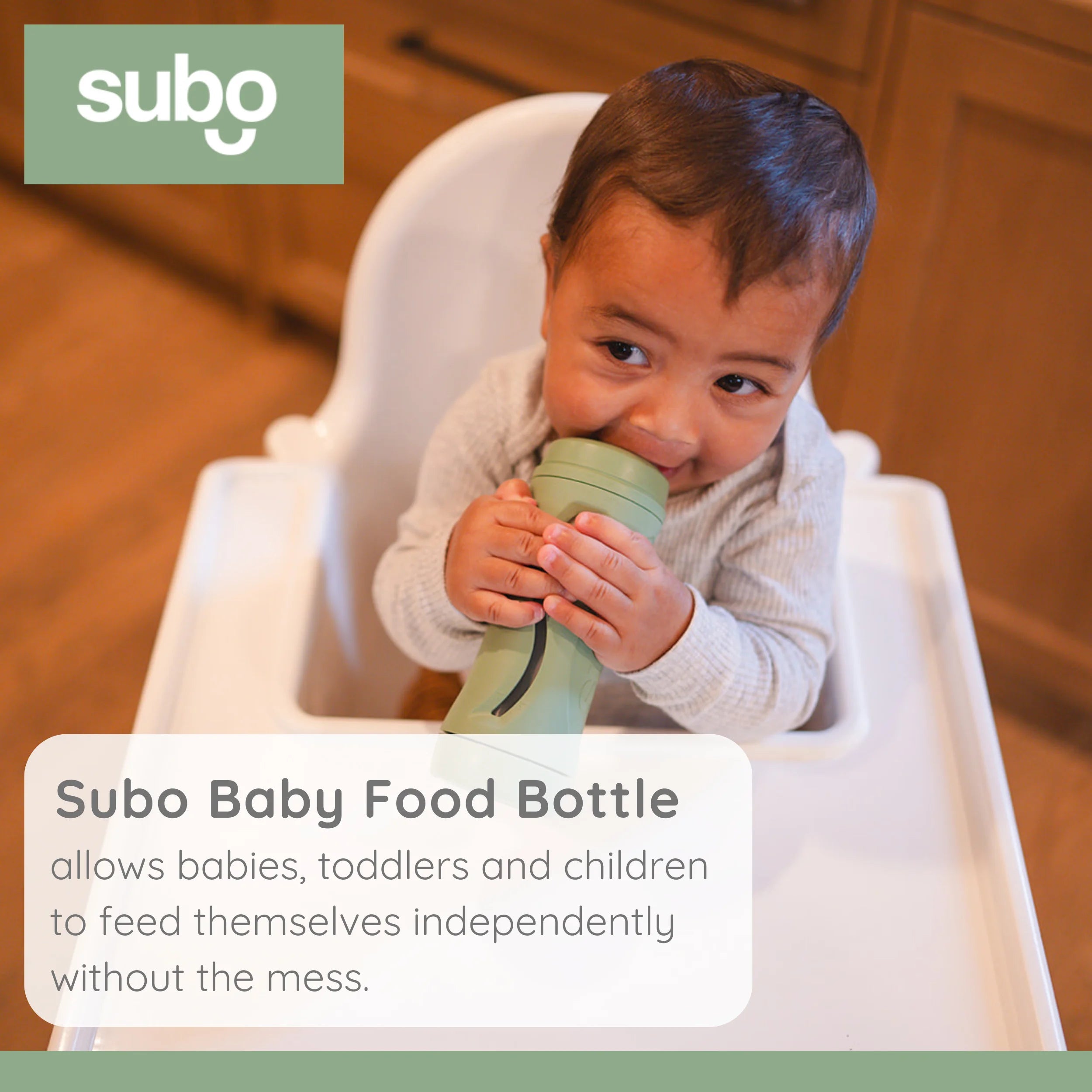 Baby Food Bottle Self Feeder with Squeeze Free Design D8102