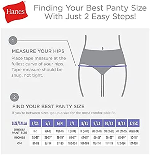 Women's Hi-Cut Cotton Panties, 6-Pack E485