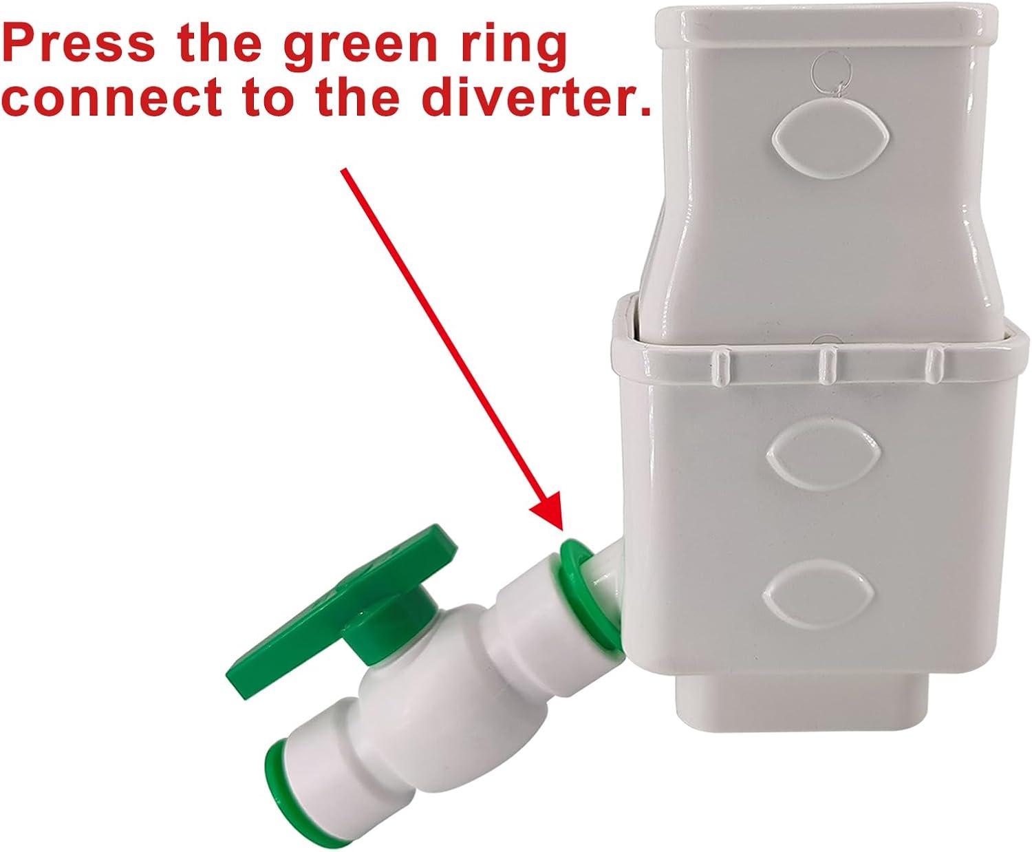 Gutter Downspout Diverter Kit with Shut Off Valve for 2" x 3" Downspout U62880