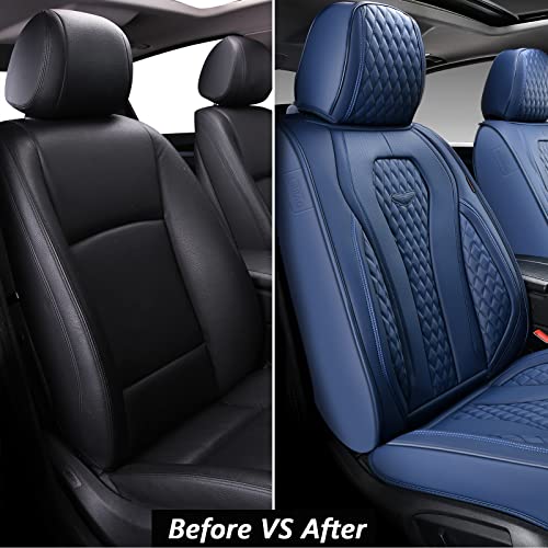 Car Seat Covers Full Set, Waterproof Leather, Universal Fit S5679