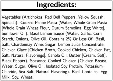 Grilled Basil Chicken Meal, 9.9 oz, 8-Pack F2447