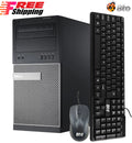 Restored Dell Desktop Tower Computer PC Intel Core i5 Processor 16GB Ram 128GB SSD + 2TB HDD Bto KB & Mouse, WiFi + Bluetooth Adapter DVD Windows 10 Pro (Refurbished)