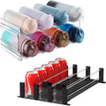 Lifewit Stackable Water Bottle Organizer/Holder for Cabinet Fridge, Kitchen Pantry Organization and Storage,Beverage Water Bottle Beer Pop Can Storage Holder Organizer, Holds up to 15 Cans