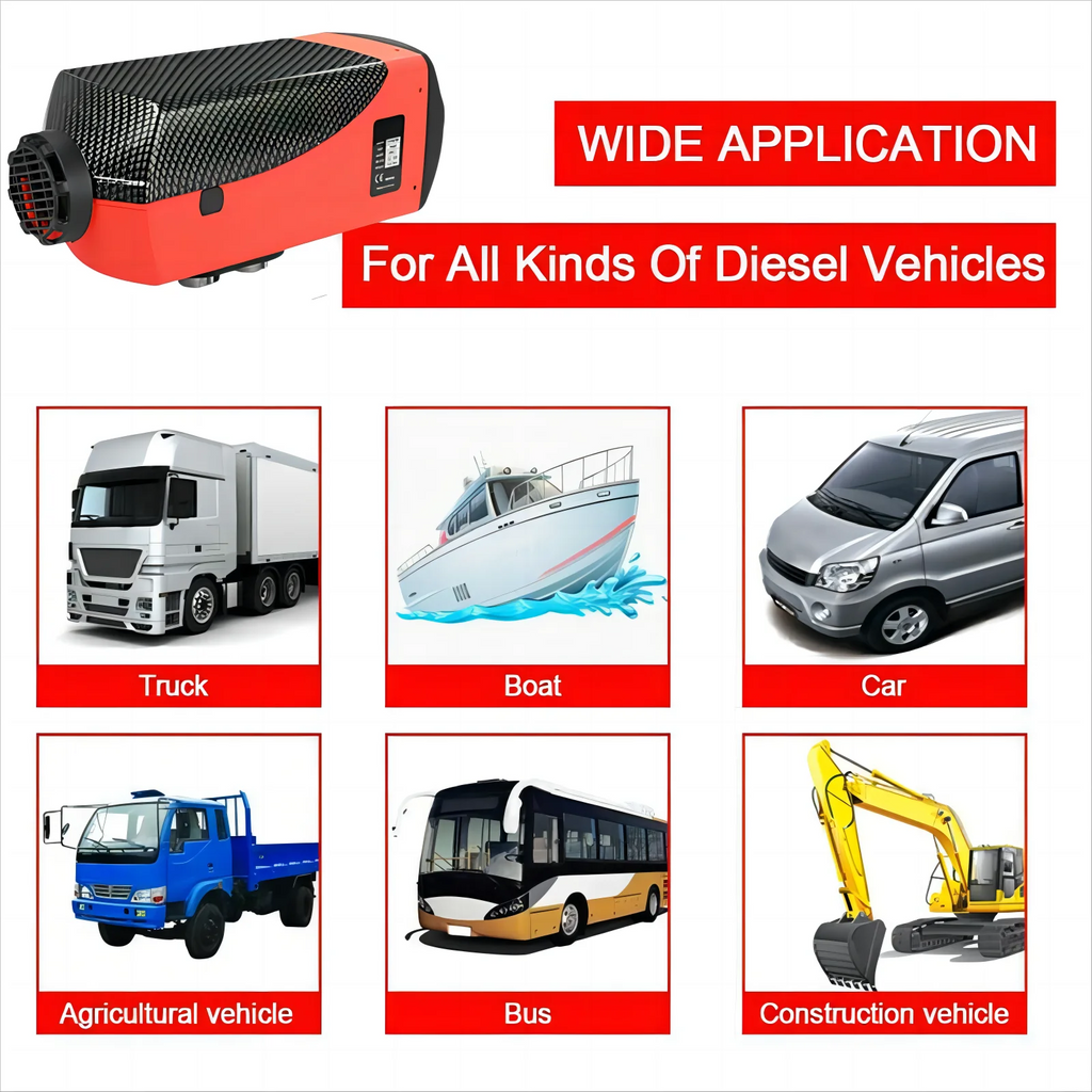 12V 8KW Diesel Air Heater with LCD Thermostat and Remote Control P8444