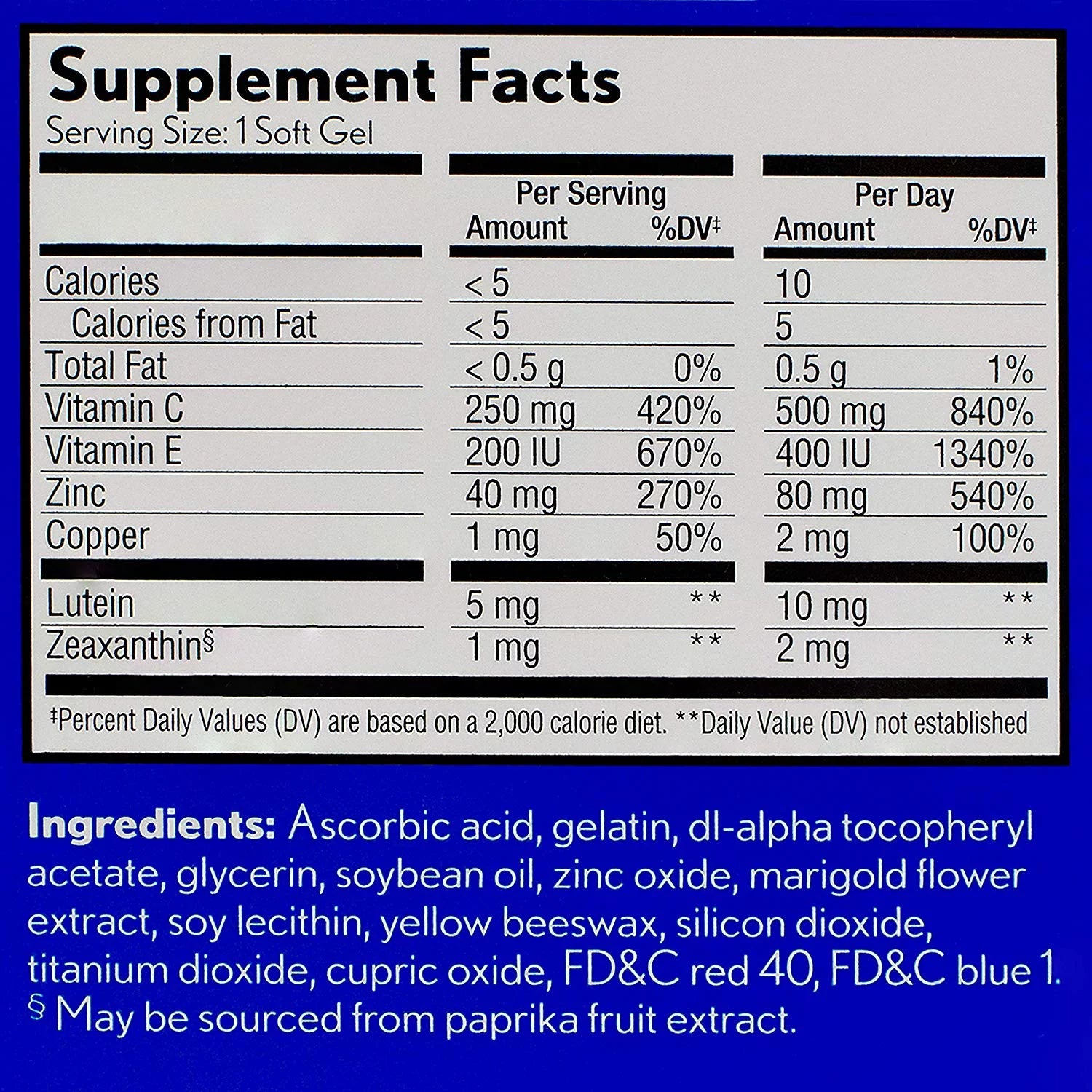 Vitamin & Mineral Supplement Soft Gels 120 Ct. U8361