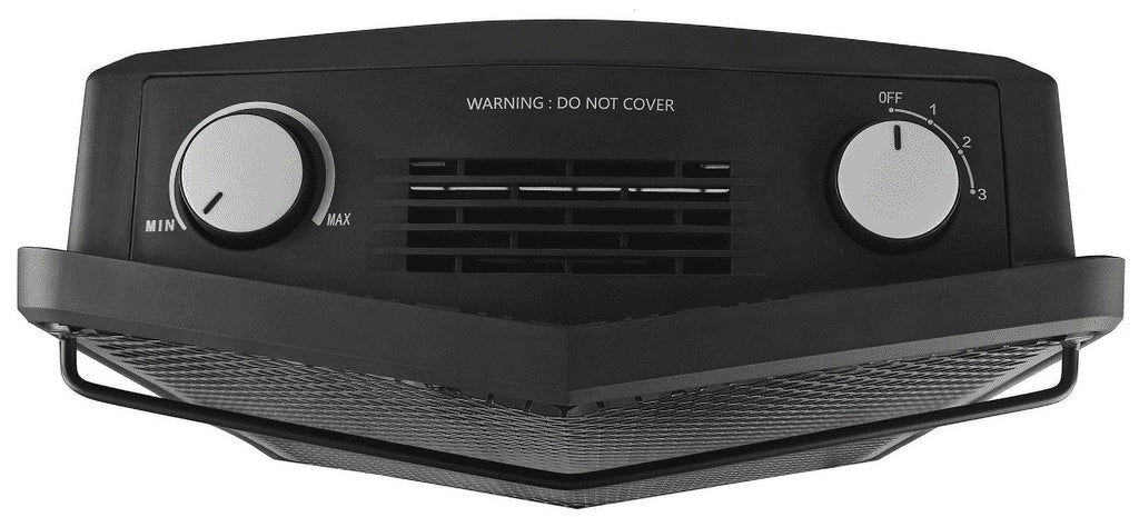 1500W Quartz Electric Space Heater, Black G3715