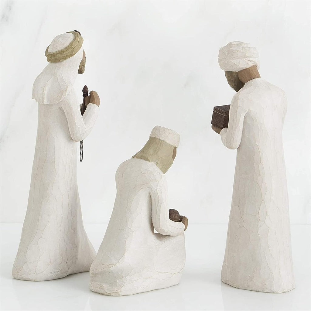 Three Wisemen Sculpted Hand-Painted Nativity Figures, 3-Piece Set E63265