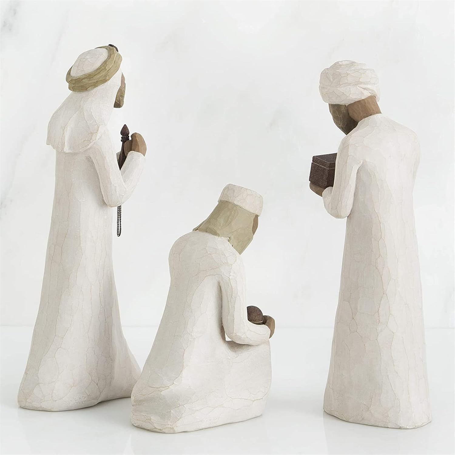 Three Wisemen Sculpted Hand-Painted Nativity Figures, 3-Piece Set E63265