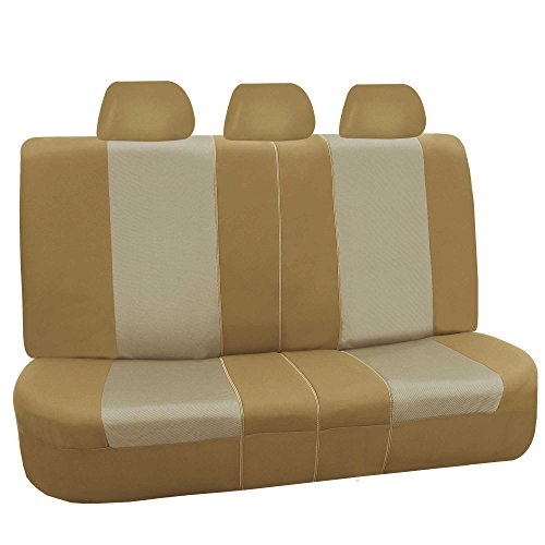 Car Seat Covers Full Set Beige Universal Fit for SUV Sedan X903499