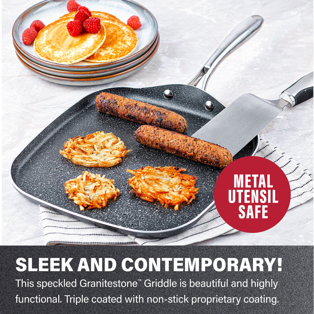 Non-Stick Square Griddle Pan, 10.5 Inches J712