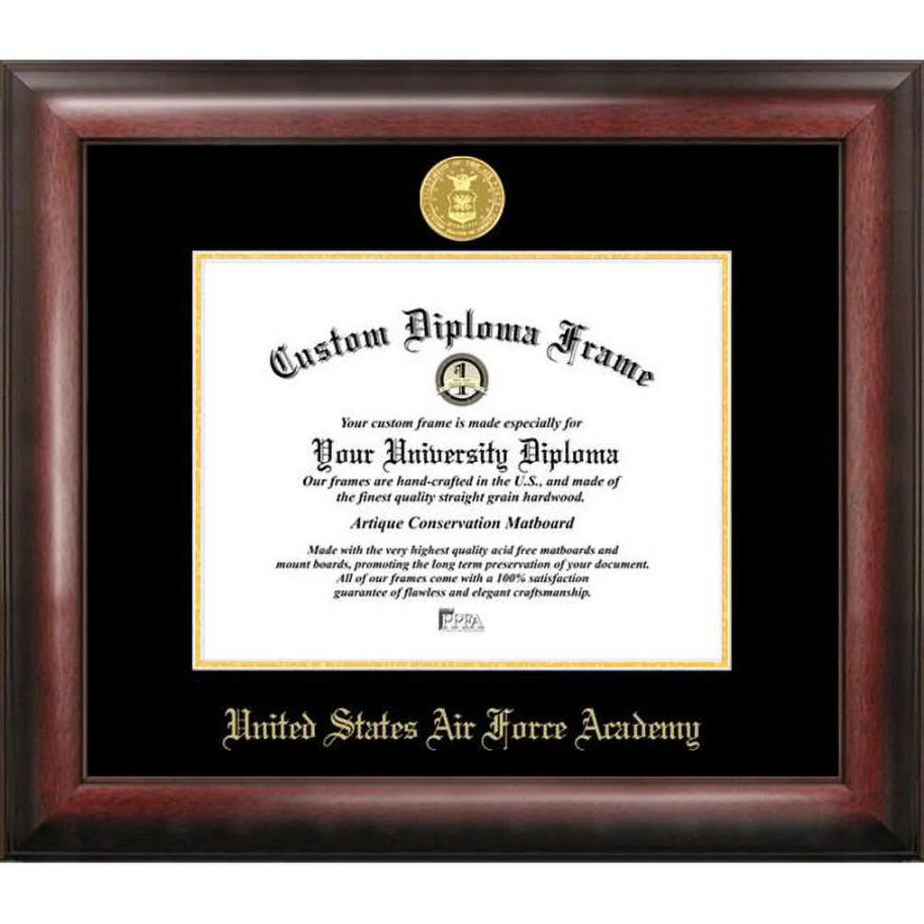 United States Air Force Academy Gold Embossed Diploma Frame