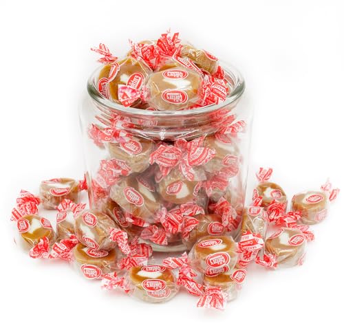 Caramel Creams Candy, Vanilla Flavor, Individually Wrapped, 1 lb Bulk Bag Y2496