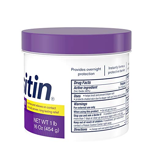 Diaper Rash Cream with 40% Zinc Oxide, 16 oz U9724
