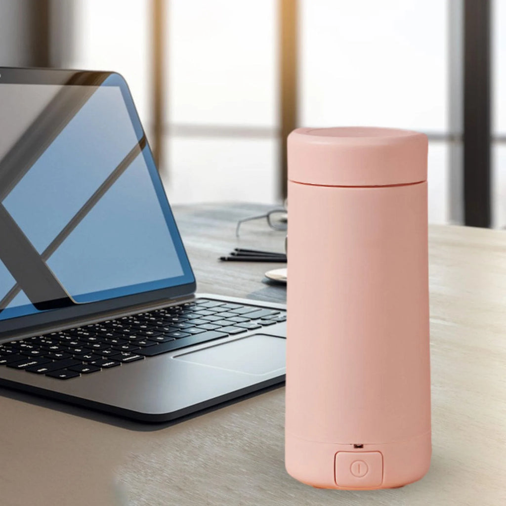 Portable Electric Hot Water Kettle for Travel Camping Pink Y488
