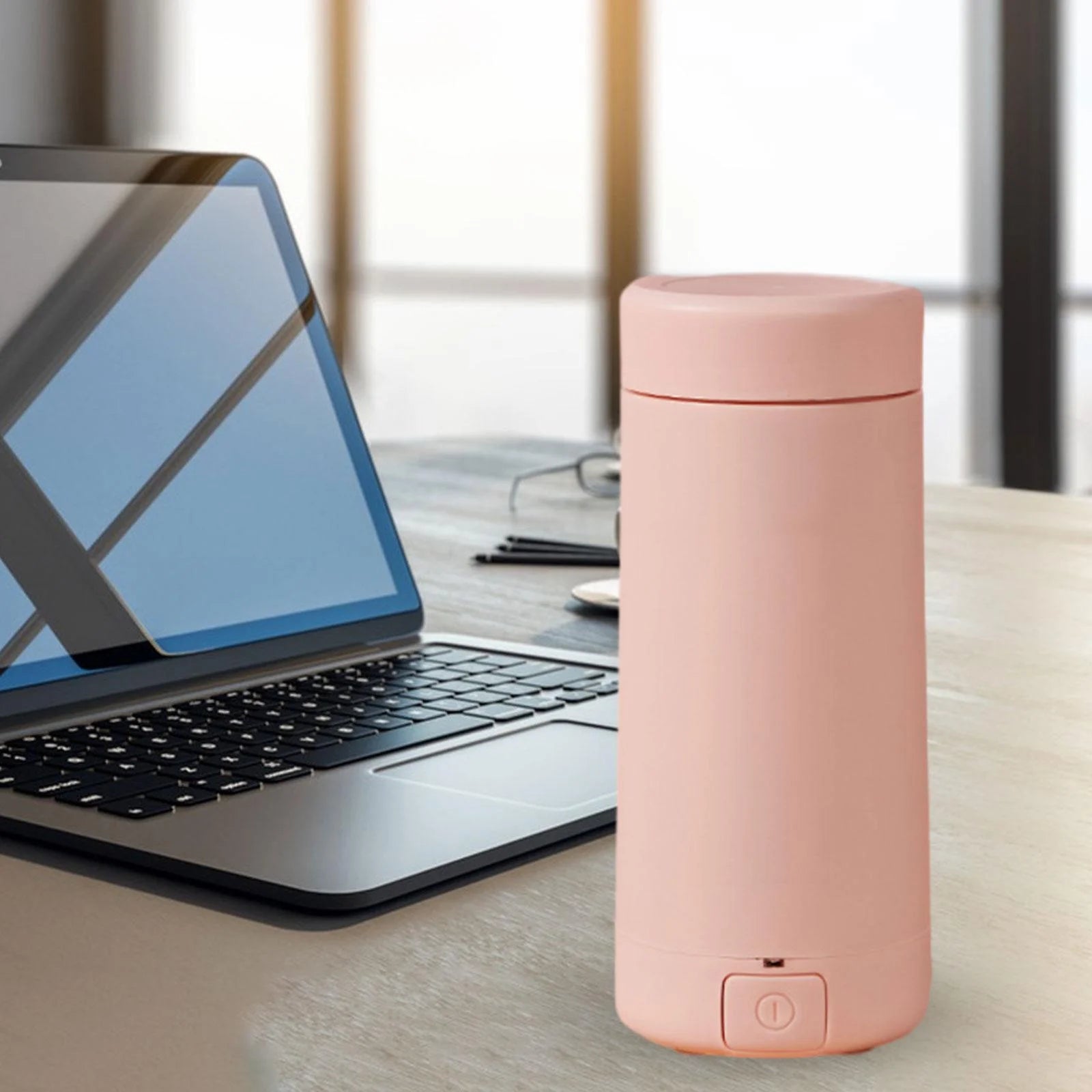 Portable Electric Hot Water Kettle for Travel Camping Pink Y488