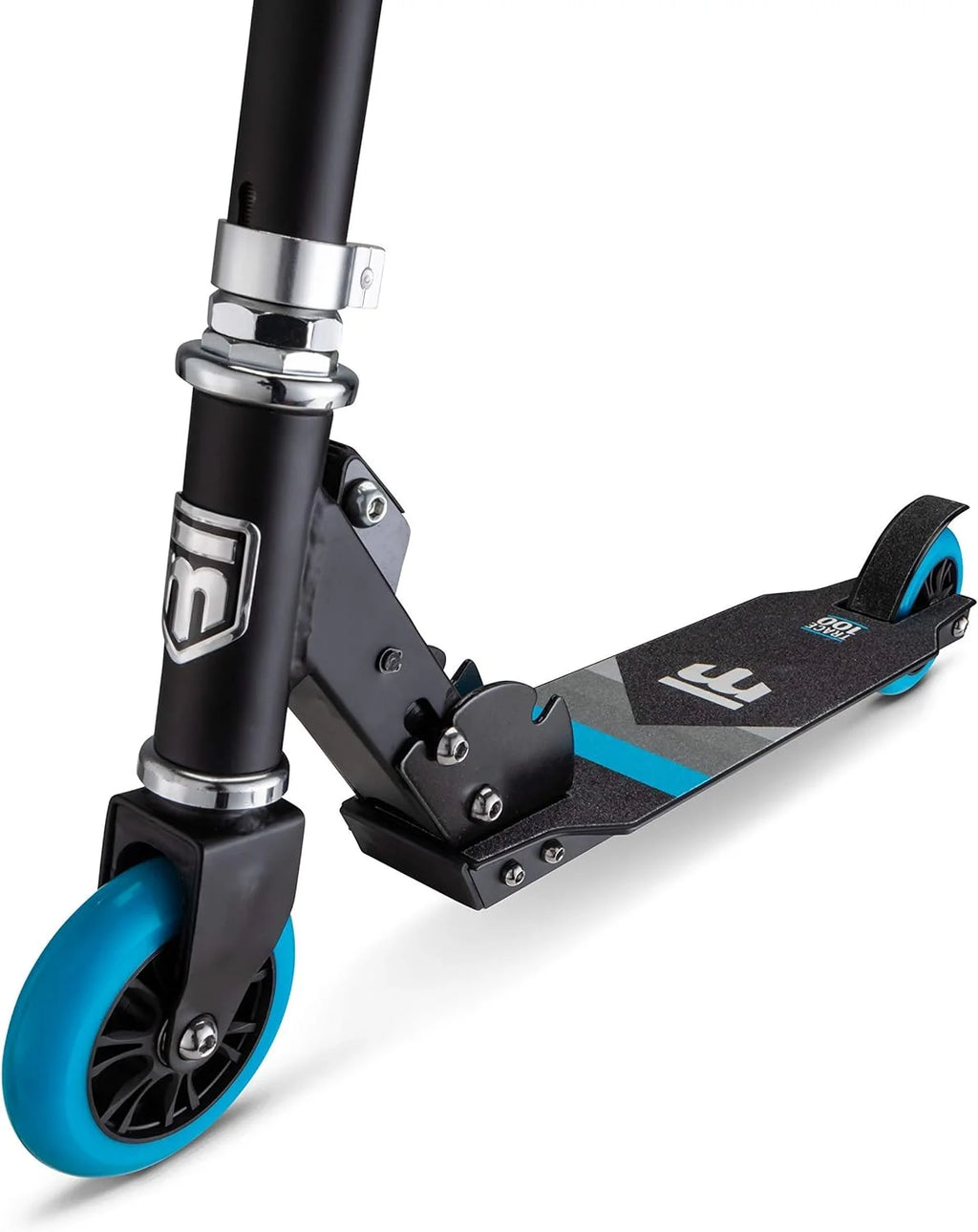 Folding Kick Scooter for Youth, Black/Blue Z76197