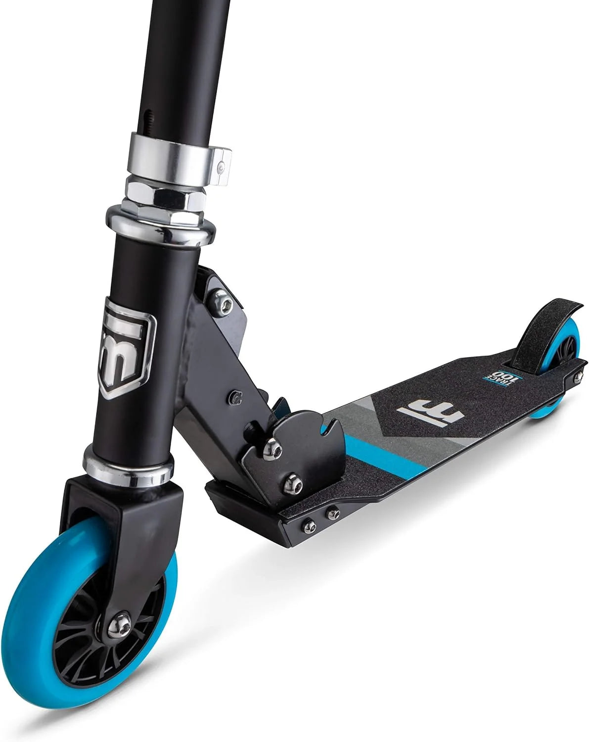 Folding Kick Scooter for Youth, Black/Blue Z76197