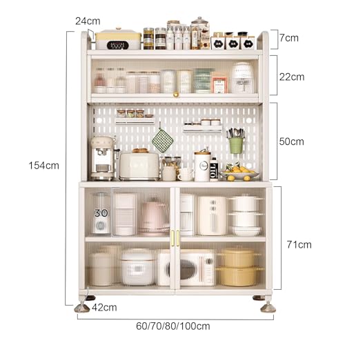 5 Tier Tall Storage Sideboard with Cabinet A2226