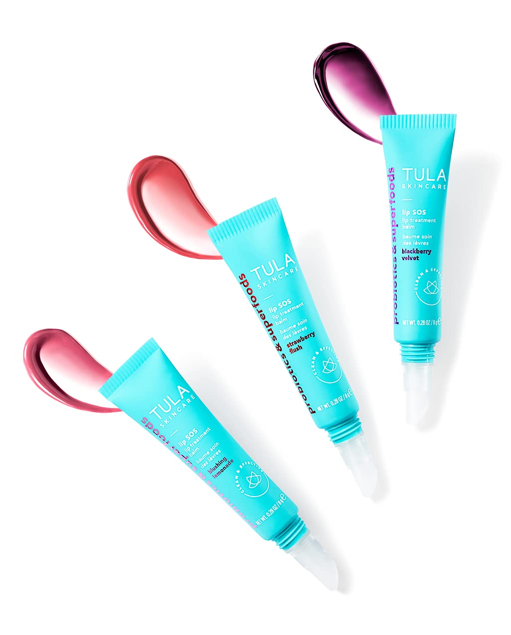 Lip Treatment Balm with Glossy Tint, 3 Count S333