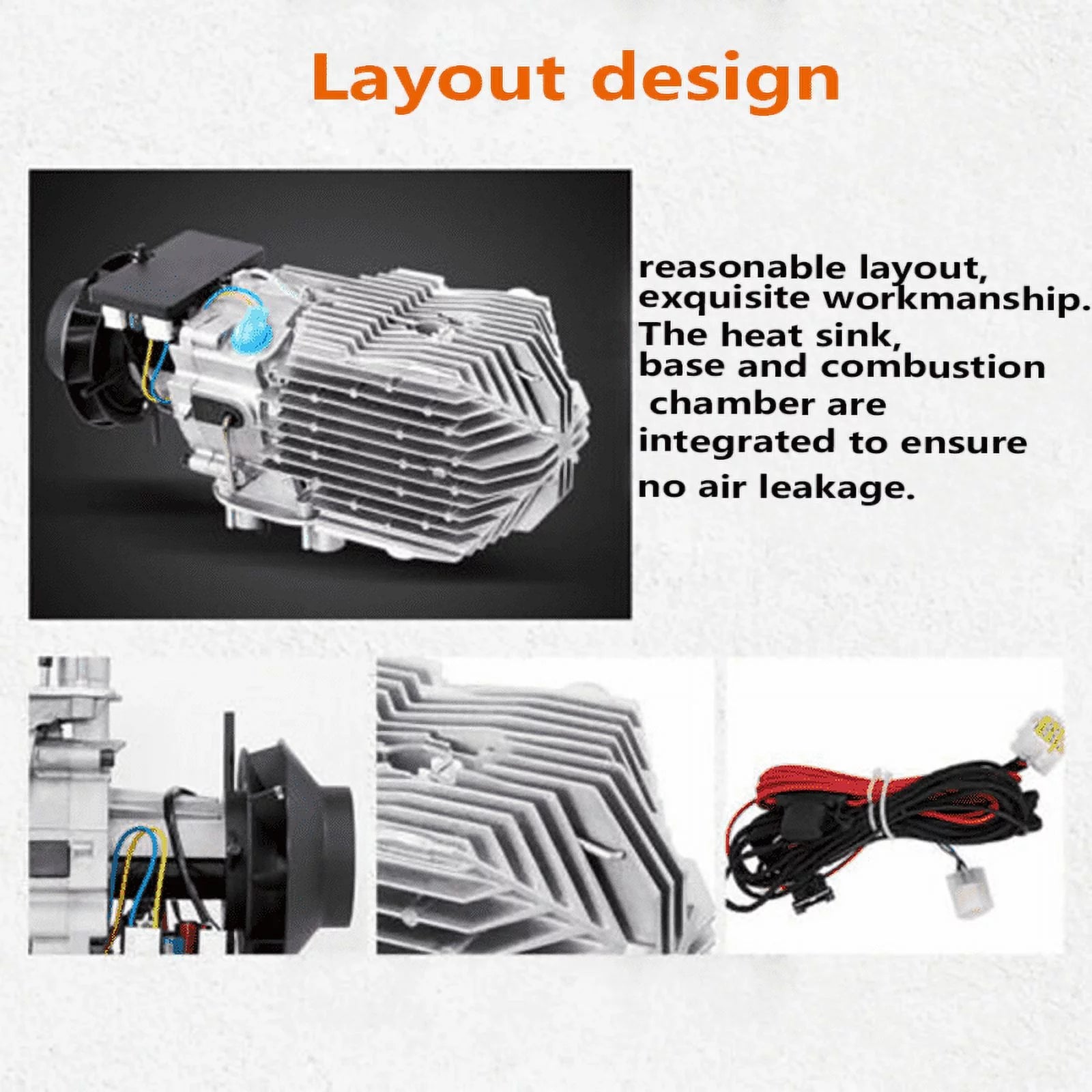 12V 8KW Diesel Air Heater with LCD Thermostat and Remote Control P8444