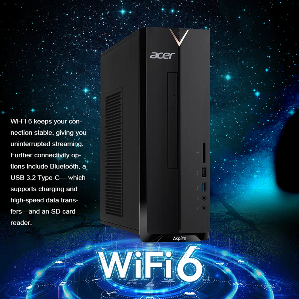 Desktop Tower Computer, Intel Celeron, 12GB RAM, 512GB SSD, Windows 11 Home J446281