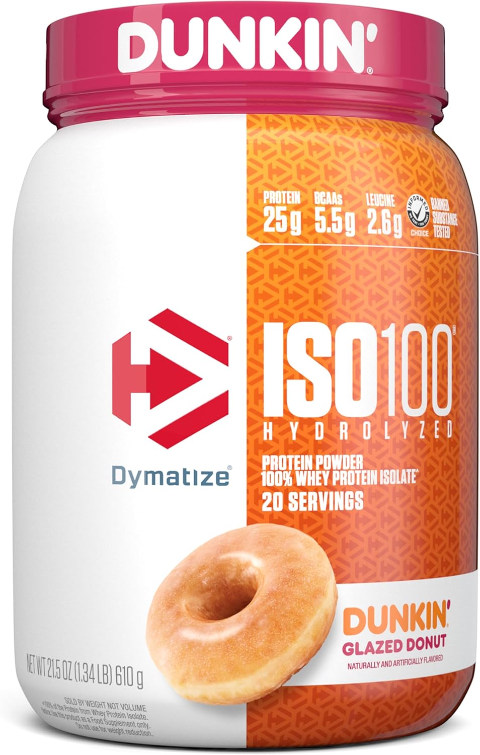 Hydrolyzed Whey Protein Powder, 25g Protein, Glazed Donut Flavor N310