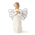Willow Tree Remembrance (Darker Skin) Angel, Memories, hold each safely in your heart, Carved with Symbols to Remind us of Loved Ones, Gift of Support and Sympathy, Sculpted Hand-Painted Figure
