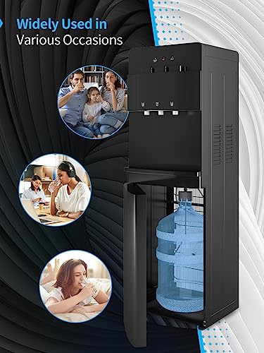 Bottom Loading Water Cooler Dispenser with 3 Temperature Settings, Child Safety Lock P776437
