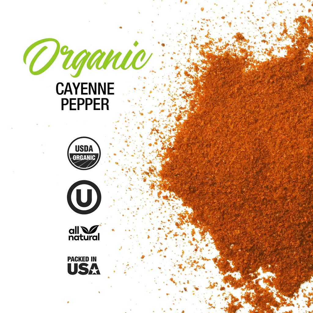 Organic Cayenne Pepper Powder for Cooking, 1.7 oz Z7080