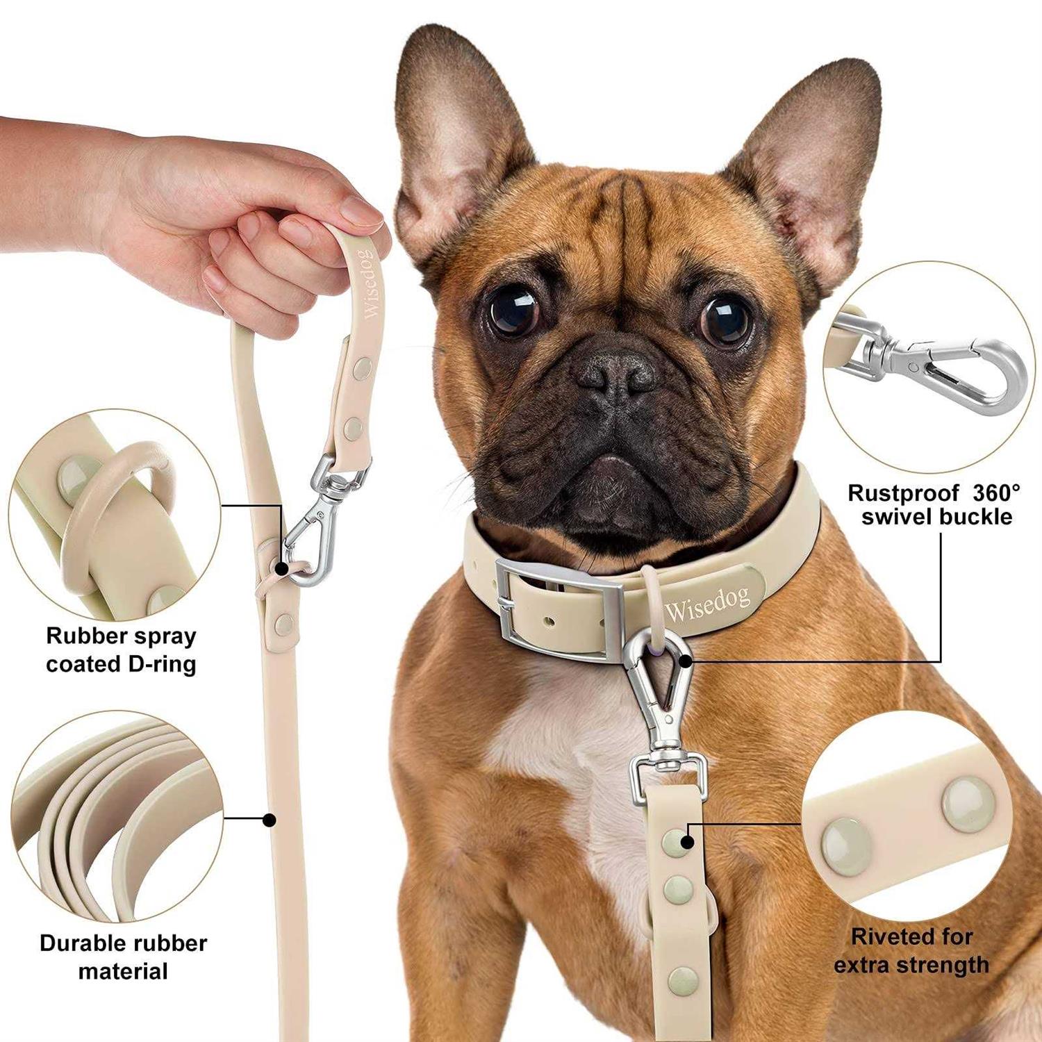 Waterproof Dog Leash with 2 Hooks for Walking, Adjustable Lengths V102