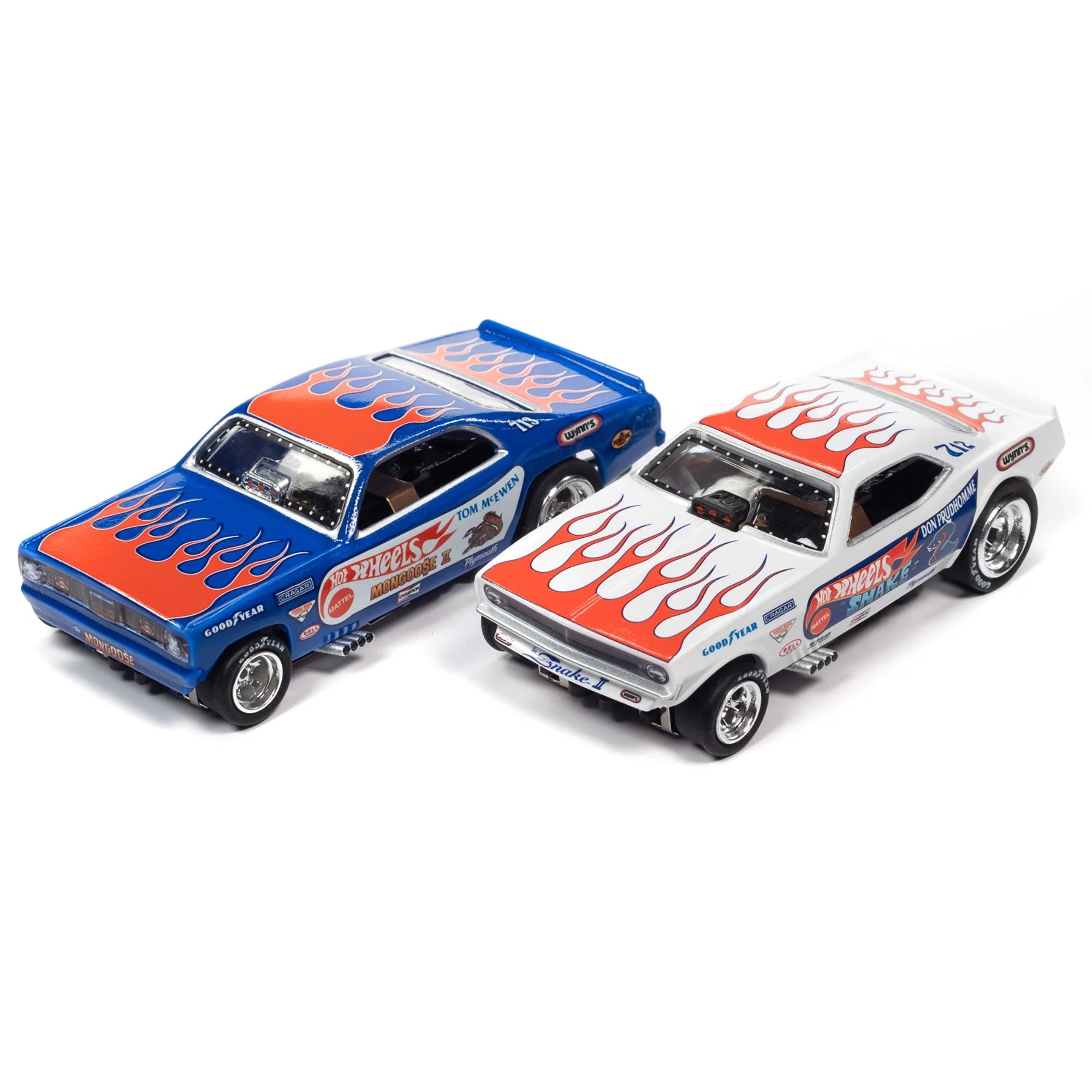 Hot Wheels Slot Car Drag Racing Set - 13' Dragstrip with 2 Variable Speed Cars U246388