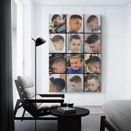 Kids Haircut Barbershop Poster Wall Art 16x24inch H6113