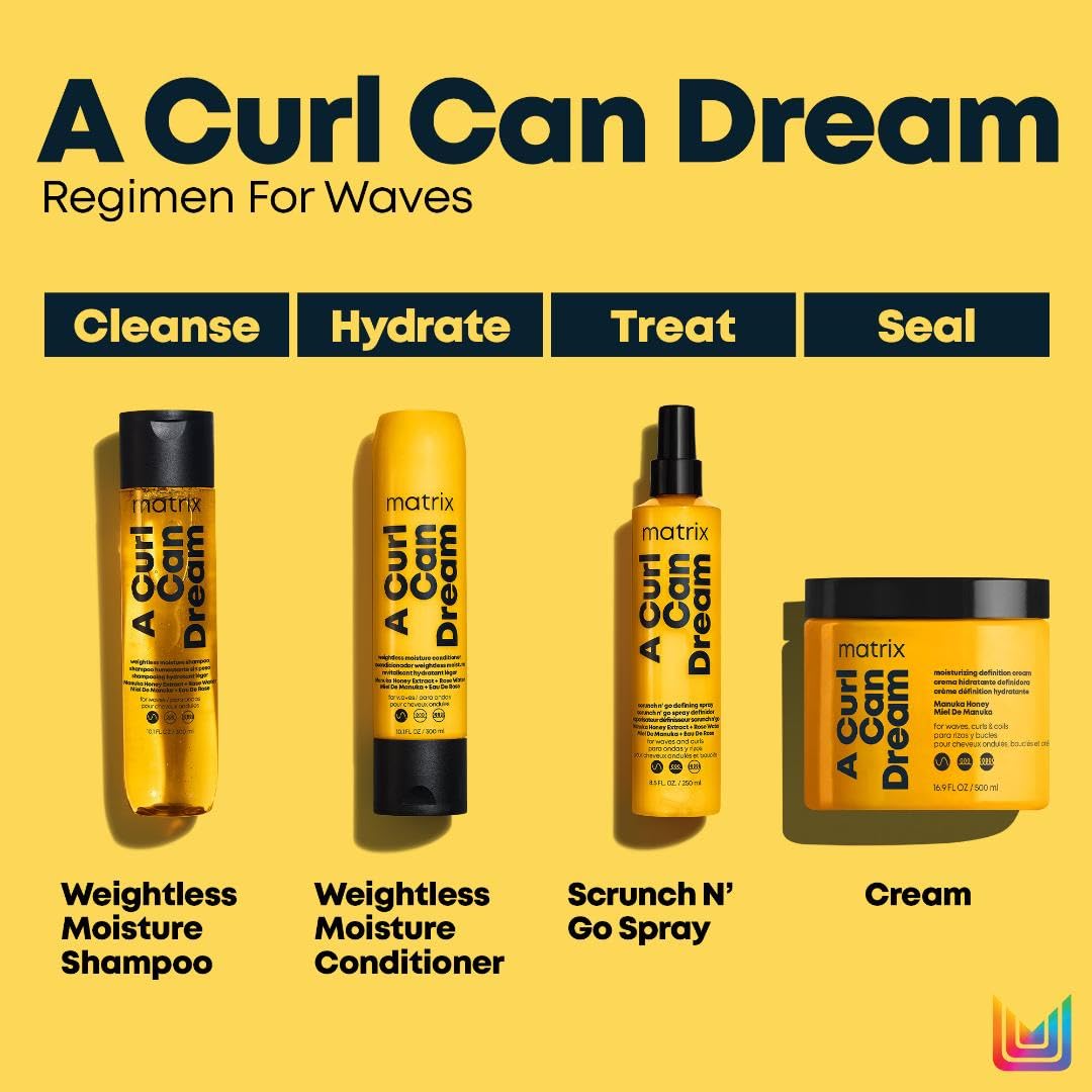 Curl Shampoo and Conditioner Set for Wavy Hair, Frizz Control I35871