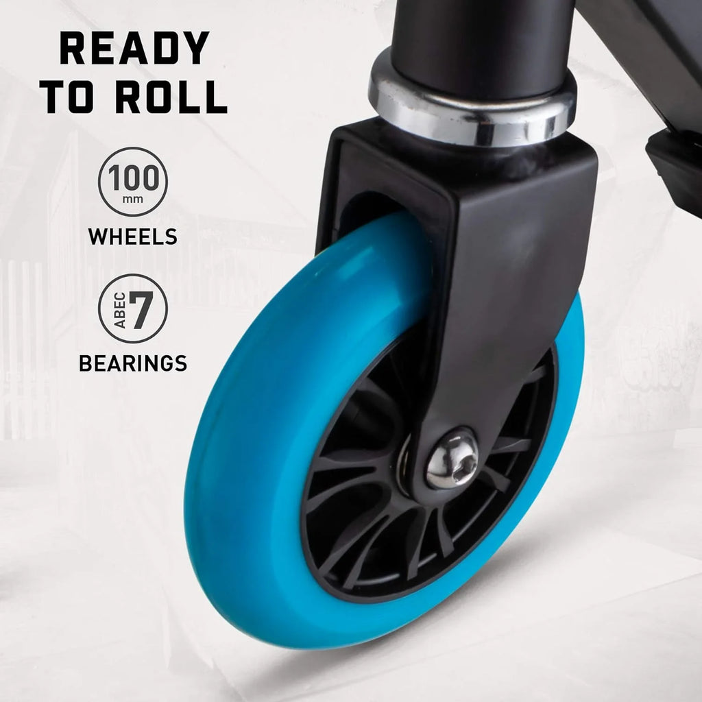 Folding Kick Scooter for Youth, Black/Blue Z76197