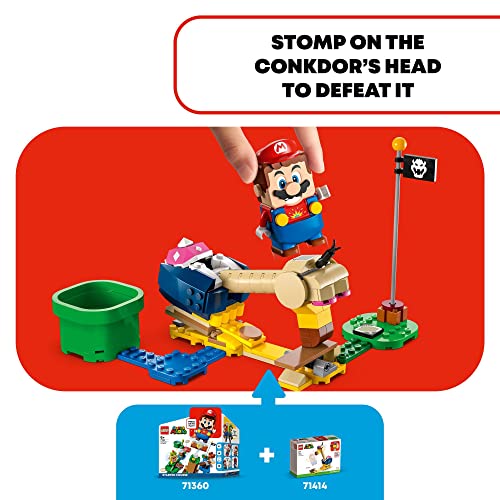 Super Mario Conkdor's Noggin Bopper Expansion Set, Buildable Toy for Kids 6 Plus P88324