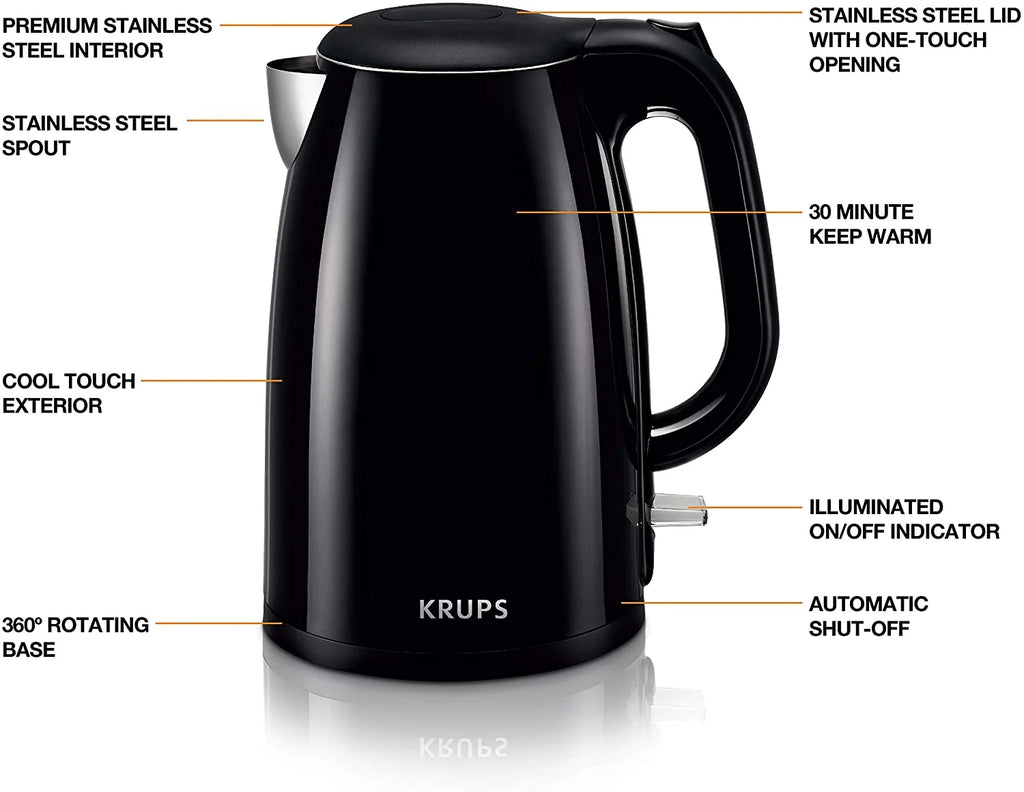 1.5L Stainless Steel Electric Kettle with Cool Touch U9775