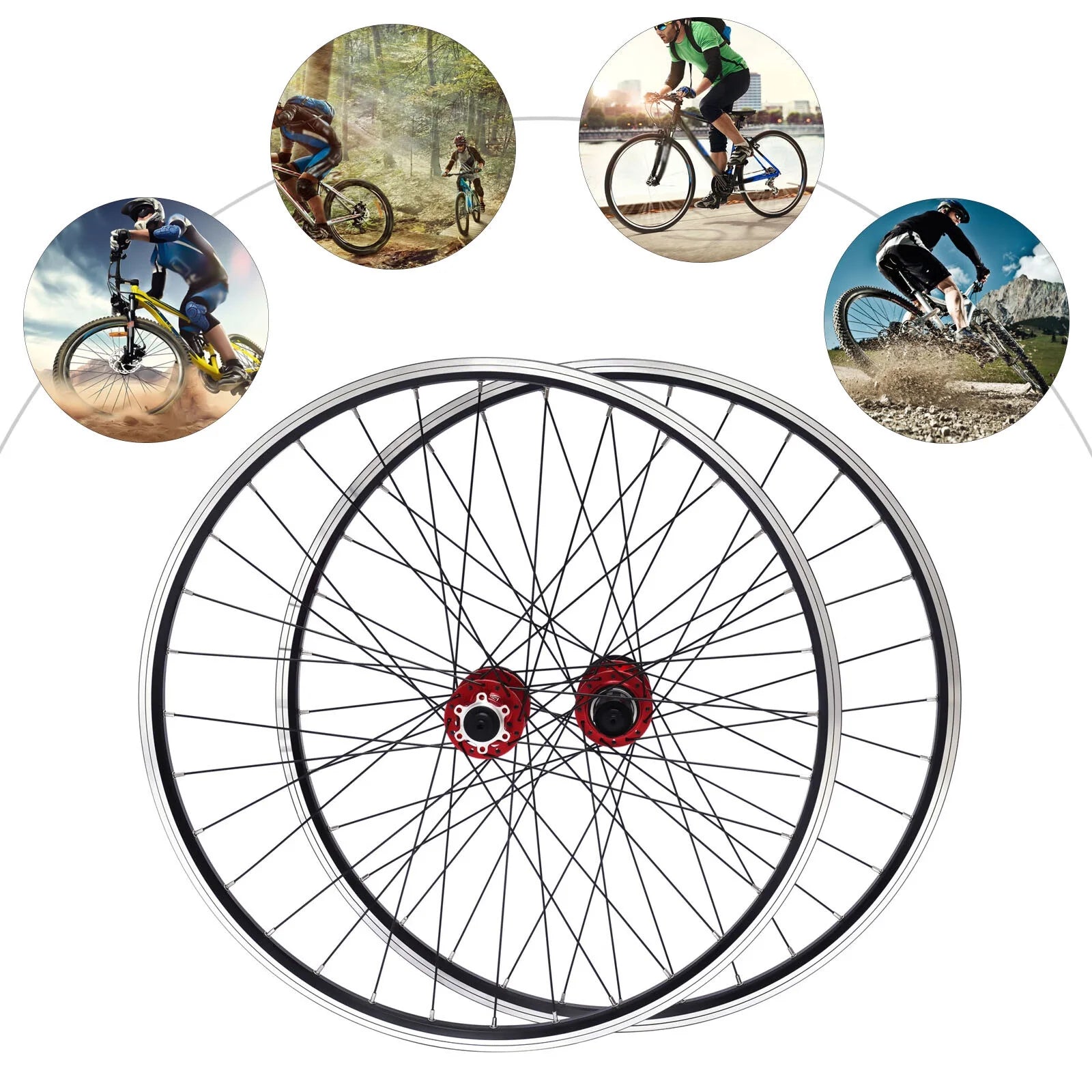 27.5" Mountain Bike Wheelset Disc Brake Aluminum Alloy Rim M10255