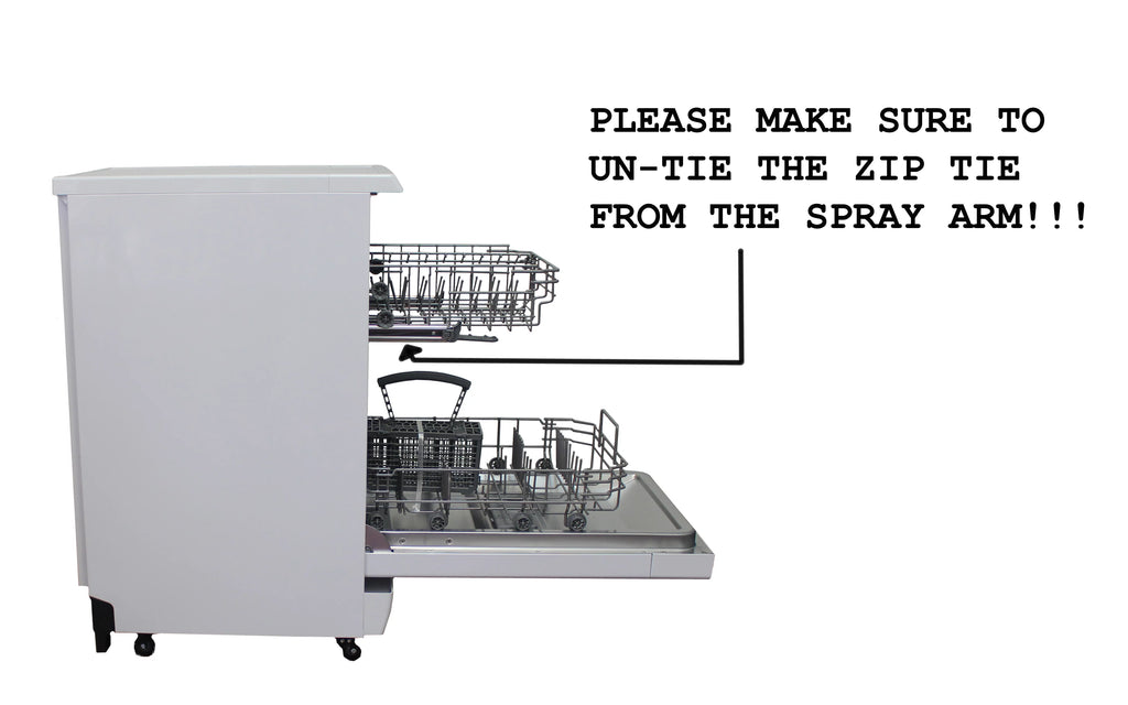 18" Portable Dishwasher, Energy Star, White Q3875