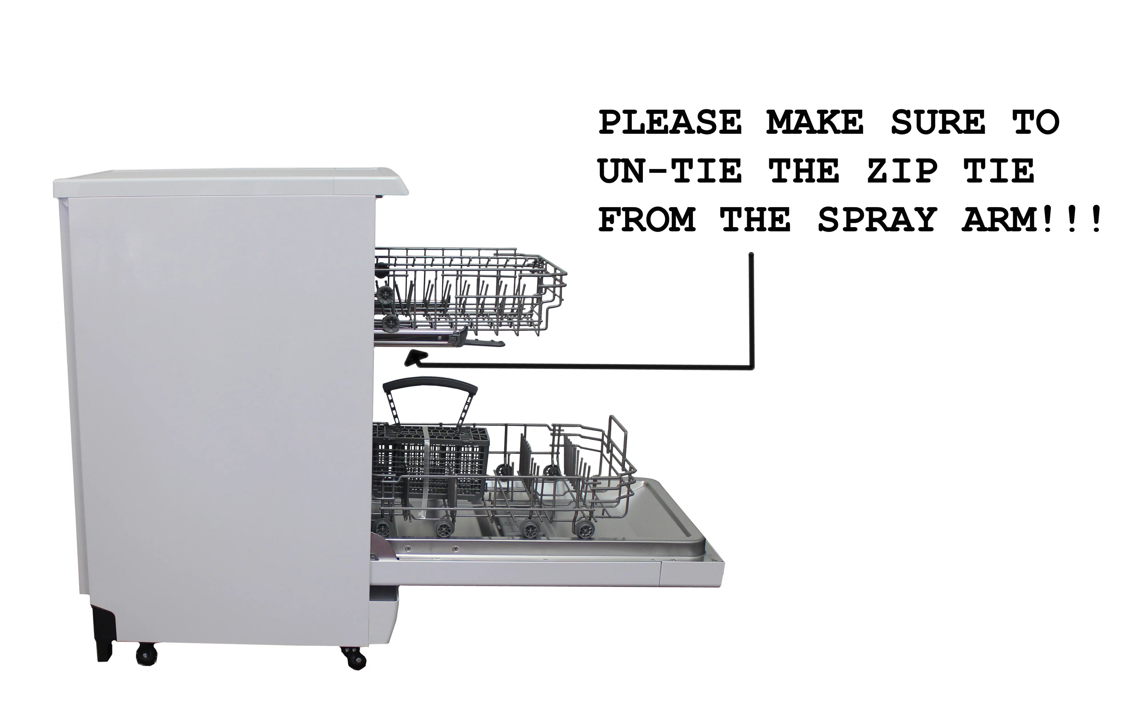 18" Portable Dishwasher, Energy Star, White Q3875