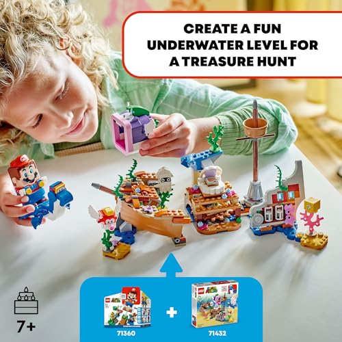 Sunken Shipwreck Adventure Expansion Set with Cheep Cheep, Cheep Chomp and Blooper Figures V965197