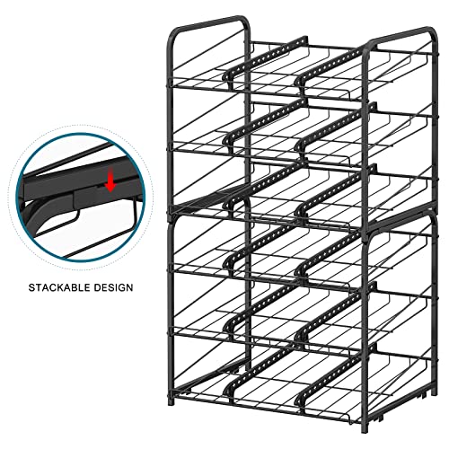 Stackable Can Organizer for Pantry, 2 Pack, Holds 36 Cans G4483