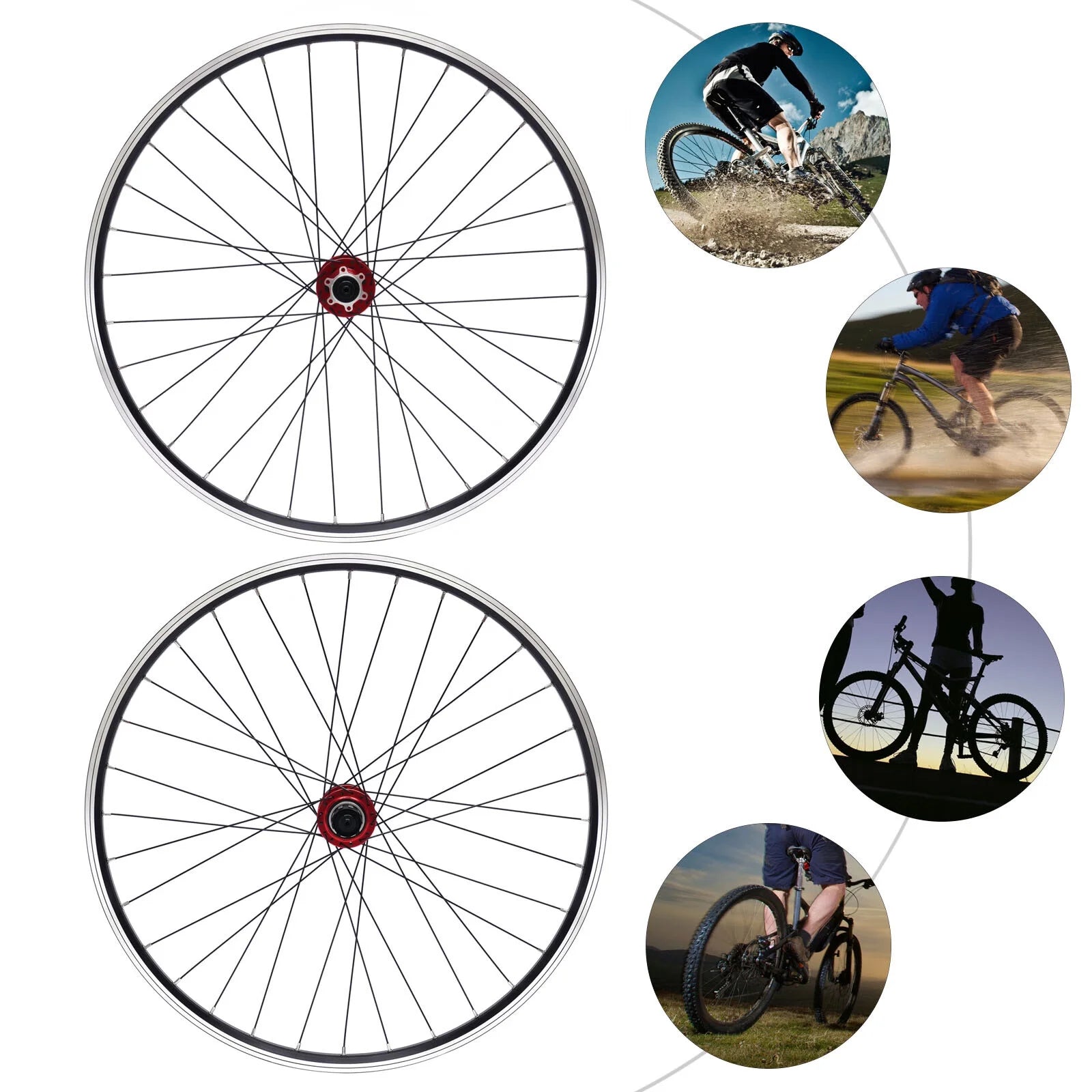 27.5" Mountain Bike Wheelset Disc Brake Aluminum Alloy Rim M10255