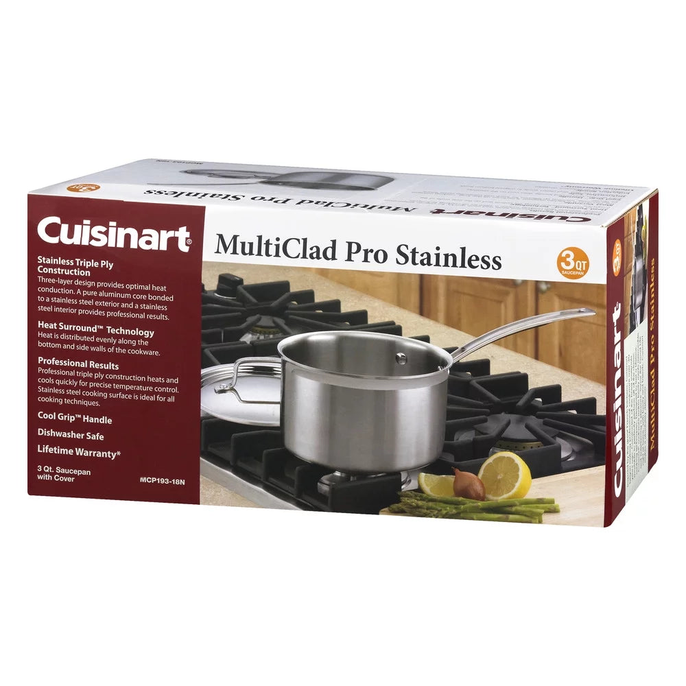 Triple Ply Stainless 3-Quart Saucepan R7910